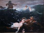 Arnold Bocklin The Waves (mk09) oil painting picture wholesale